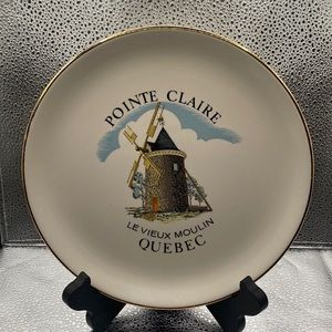 Porcelain Pointe Claire LeVieux Moulin Quebec Collector Plate